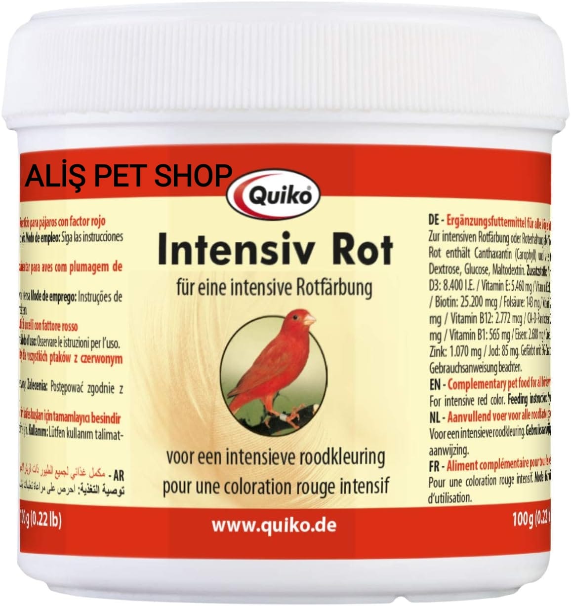 Quiko İntensive Ret Kırmızı Renk Boyası 100gr (Orjinal paket)