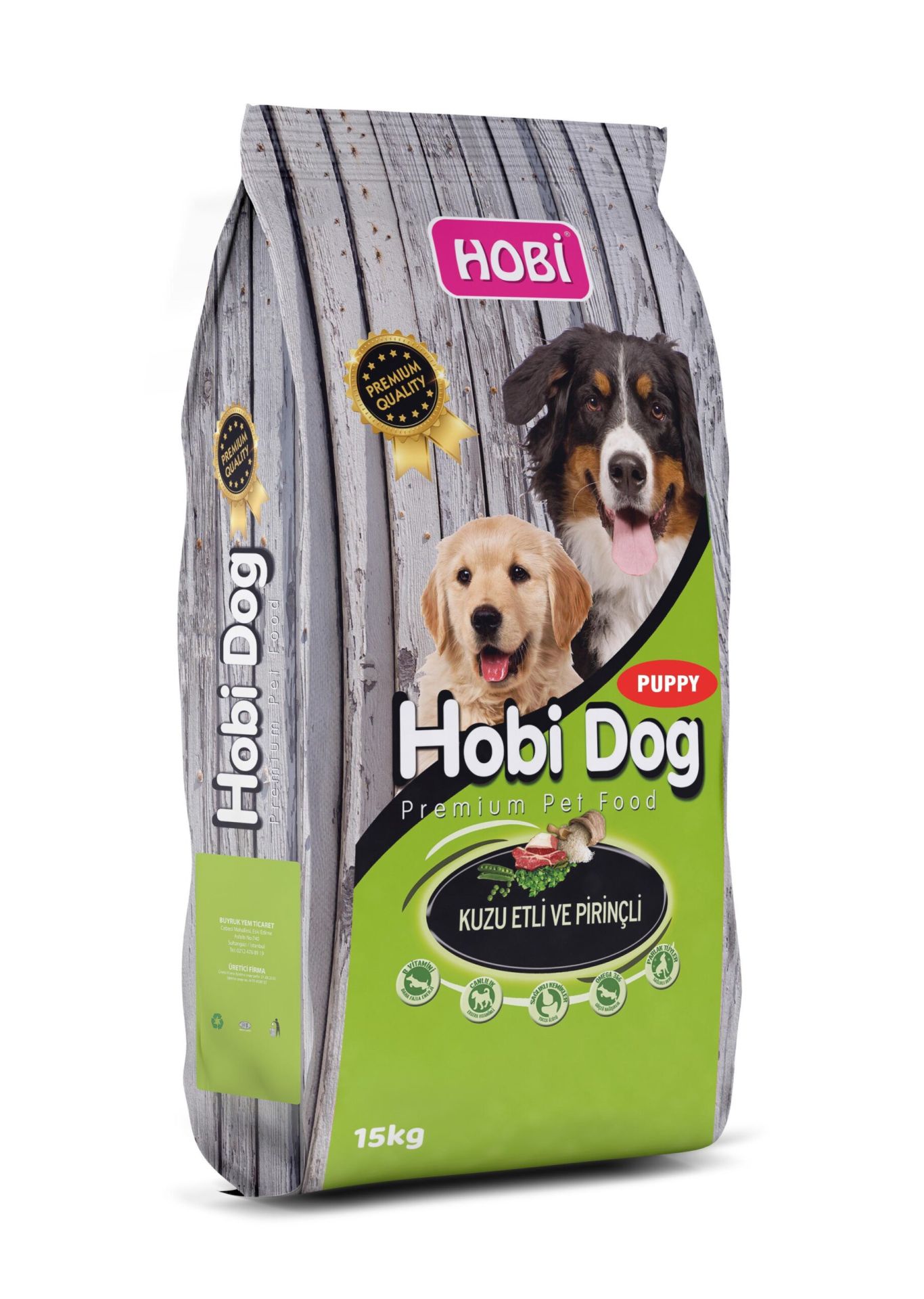 Hobi dog Kuzu Etli Yavru Köpek Maması 15kg