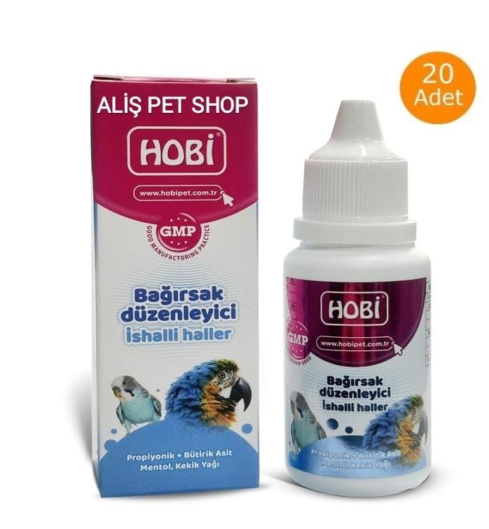 Hobi Kafes Kuşları İçin Bağırsak Düzenleyici 30 Ml X 20 Adet