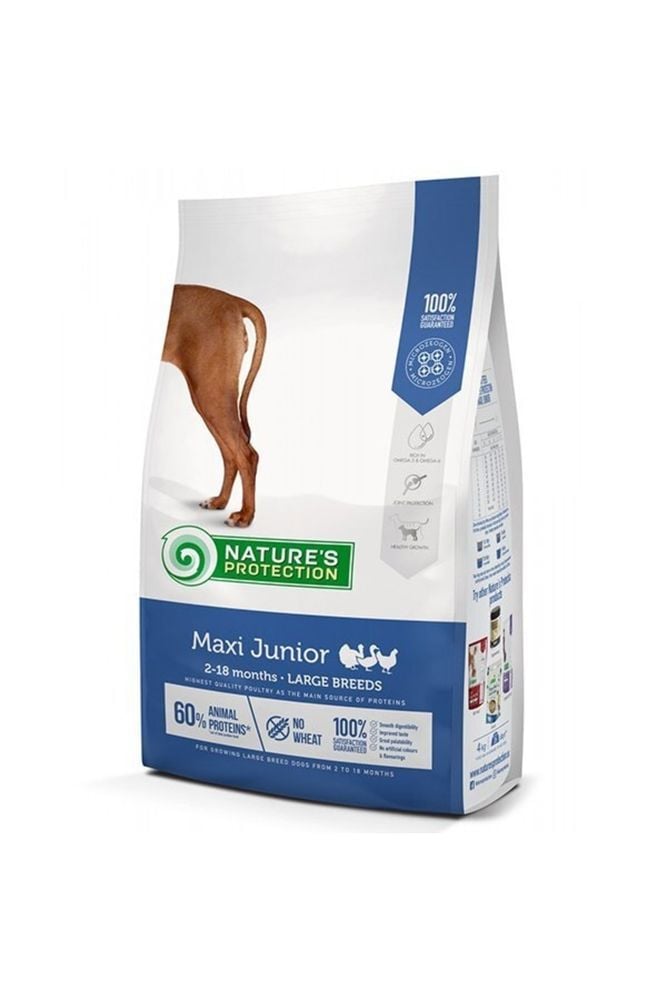 Nature’s Protection Maxi Junior Kümes Hayvanlı Büyük Irk Yavru Köpek Maması 12 Kg