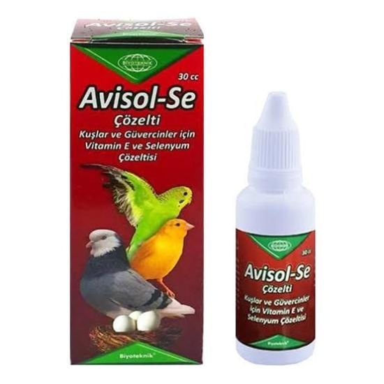 Biyoteknik Avisol-Se Kuşlar İçin Selenyum & E Vitamini Üreme Arttırıcı Vitamin 30 cc