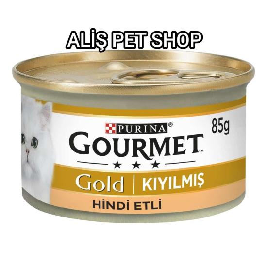 Purina Gourmet Gold Kıyılmış Hindili Kedi Yaş Mama 85 gr 24 Adet