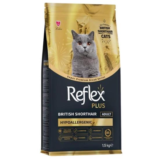 Reflex Plus British Shorthair Tavuklu ve Kızılcıklı Yetişkin Kedi Maması 1,5 Kg