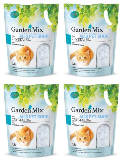 Gardenmıx Sılıca Kedi Kumu 1.4 Kg - 3.8 L X 4 ADET