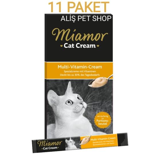Miamor Multi Vitamin Cream Kedi Ödül Maması 6×15g 11 PAKET