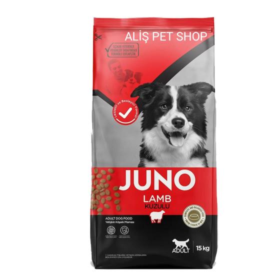 Juno Kuzu Etli ve Pirinçli Yetişkin Köpek Maması (Tüm Irklar İçin) 15 Kg