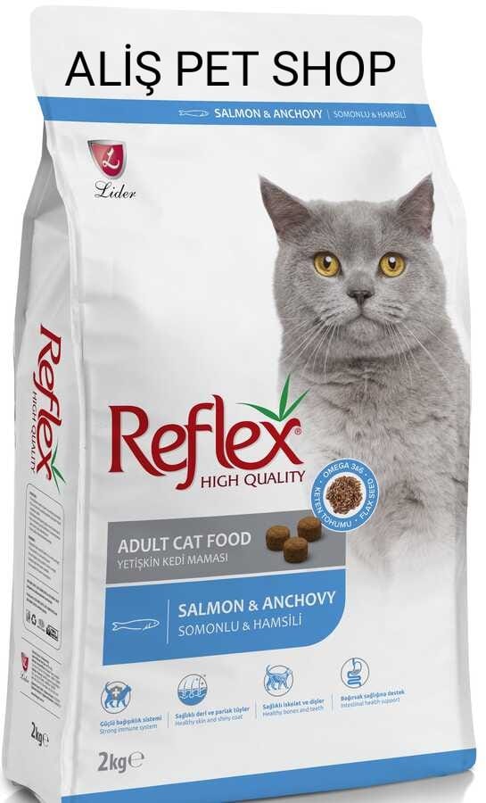 Reflex Somonlu ve Hamsili Yetişkin Kedi Maması 2kg