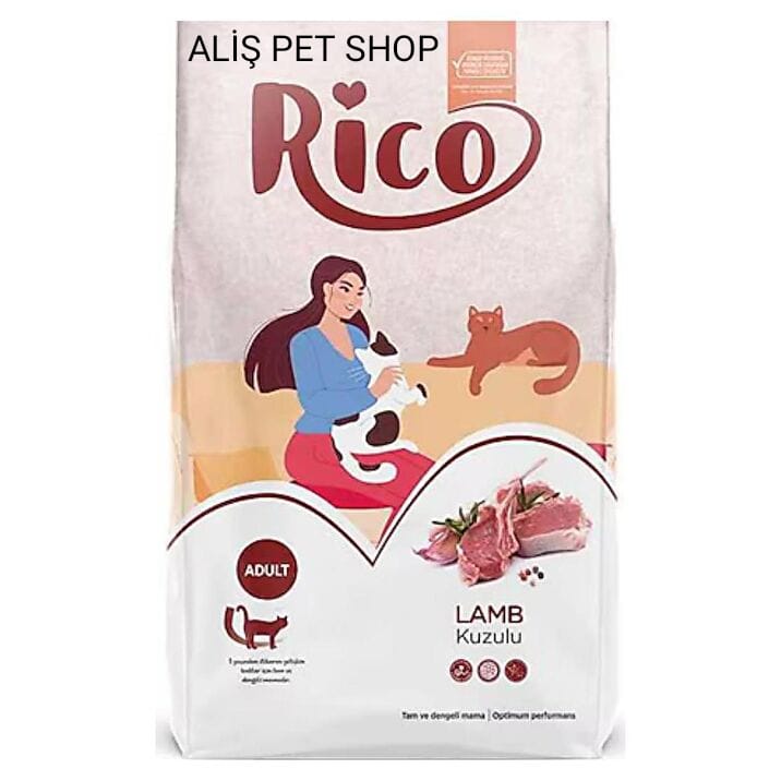 Rico Kuzu Etli Yetişkin Kedi Maması 15 Kg