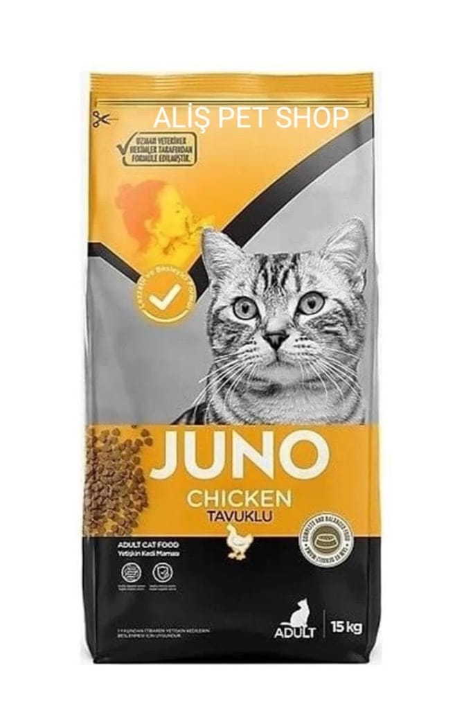 JUNO YETİŞKİN KEDİ TAVUKLU 15 KG