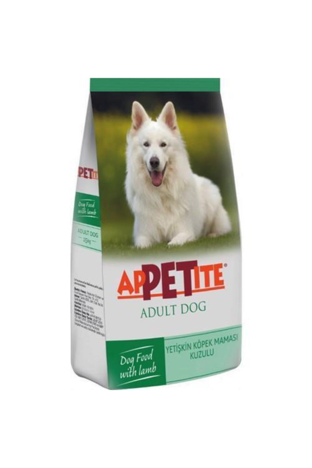 APPETTITE KÖPEK MAMASI YETİŞKİN KUZULU 3 KĞ